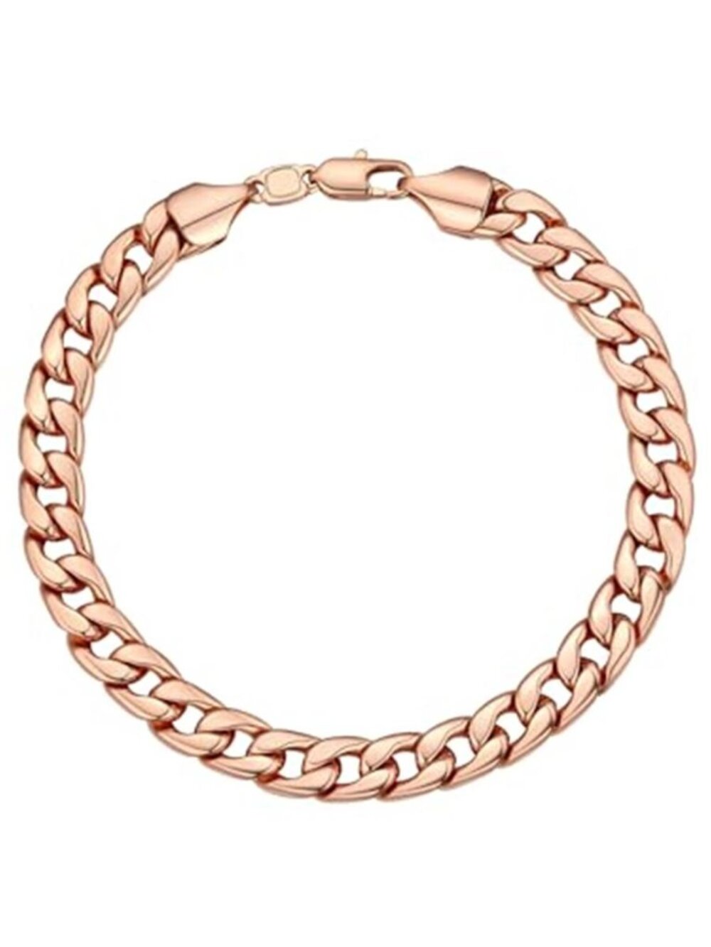 Cuban Link Bracelet Stainless Steel Chain Bracelet Mens Womens Jewelry